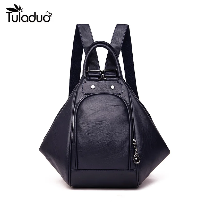 Fashion High Quality Polishing Metal Travel Backpack Female Leisure