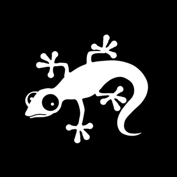 

14.3*12.6CM Coolest Lizard Chameleon Gecko Decor Car Stickers High Quality Vinyl Window Decal Stickers