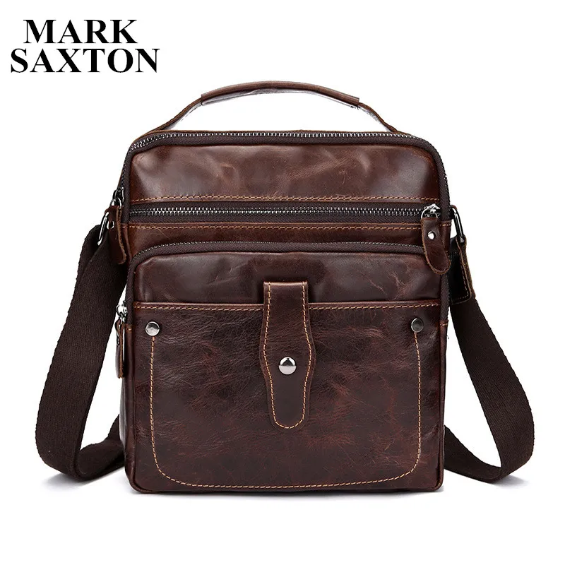 

Vintage Classic brand designer Genuine leather bag First layer of Oil Cow leather shoulder crossbody bags men messenger bags