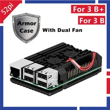 Чехол для Raspberry 52Pi алюминиевый сплав металлический корпус с