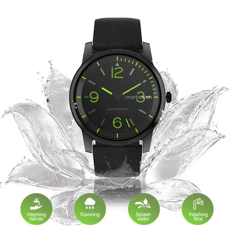 ALLOYSEED 30ATM Waterproof Quartz Wristwatch TPE Starp Sports Night Vision Bluetooth Smart Watch for Android IOS ALLOYSEED 30ATM Waterproof Quartz Wristwatch TPE Starp Sports Night Vision Bluetooth Smart Watch for Android IOS