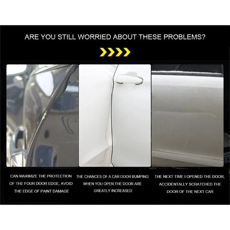 Кромка двери оградительная защита автомобильная накладка охранники авто защита молдингов 32ft полоса черный