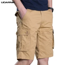 Мужские повседневные шорты из хлопка длиной до колена, 4 цвета, с карманами, летние уличные пляжные шорты, новые модные, средняя посадка 223-325