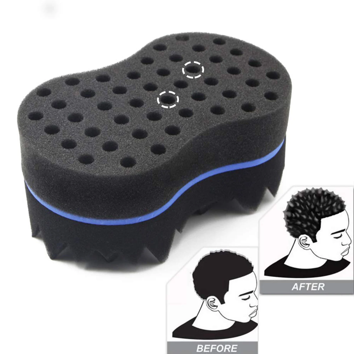 

Magic Twist Hair Brush Sponge Curl Sponge Brush For Natural Hair Afro Coil Wave Bread Sponge Dreads Twisting Brush Styling Tool