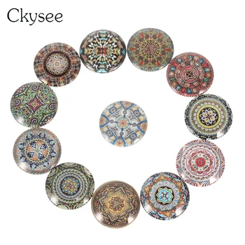 

Ckysee Mixed Round Photo Glass Dome Cabochon 12 18 20 25mm For Pendant Necklace Bracelet Blank Bezel Boucle D'oreille Jewelry
