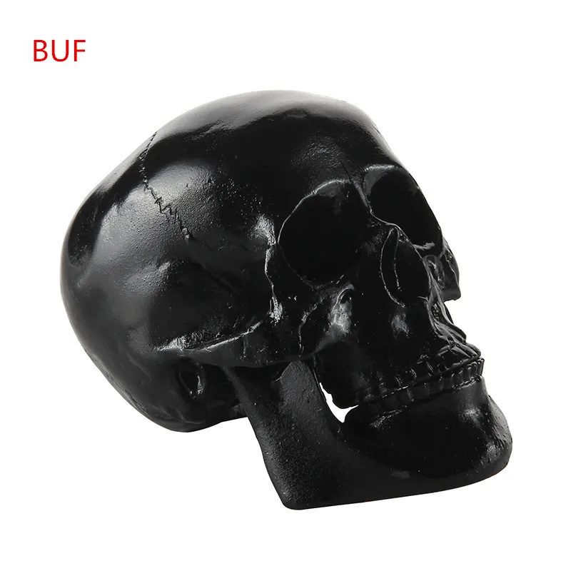 

Resin Craft Black Skull Statues & Sculptures Creative Skull Figurines Sculpture Ornaments For Home