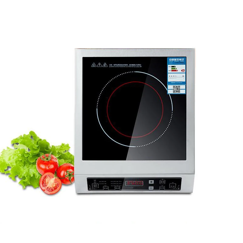 3500W Induction Cooker 1 Pcs Commercial/Household Large Power Induction Cooker Touch Control Electromagnetic Stove Cooktop