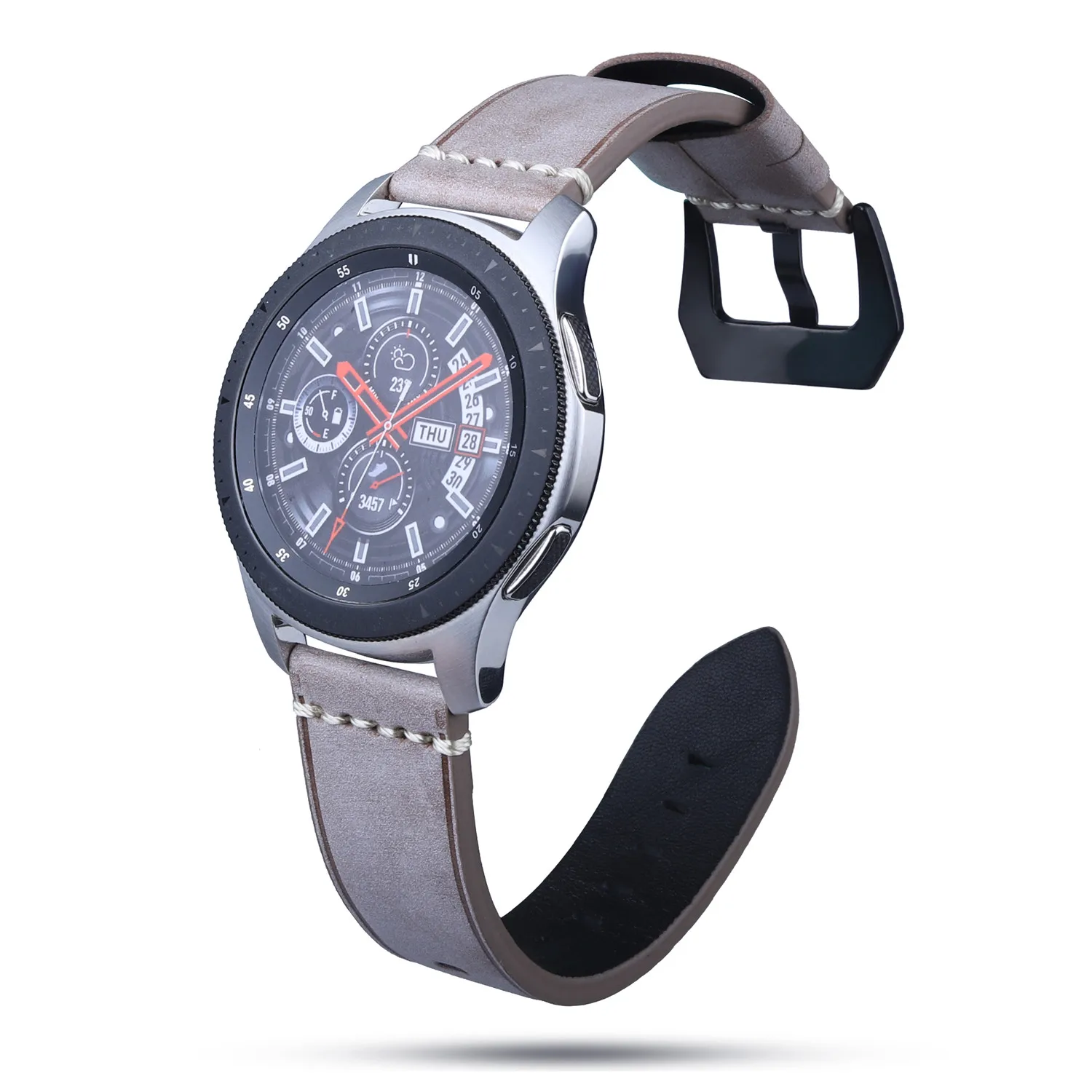 22 мм Винтаж туман из вощеной кожи узор кожаный ремешок для samsung Шестерни S3 Galaxy часы 46 мм Amazfit Stratos 2 2 S Повседневное ремень
