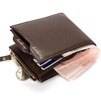 

Men Wallets Extra Credit Card Holder Bifold Purse Dollar Price Carteira Masculina Multi-function Zipper Coin Purse Money Bags