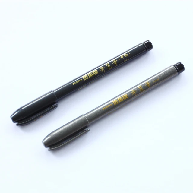 Zebra Calligraphy Brush Pen Extra Fine Medium Tip Japan