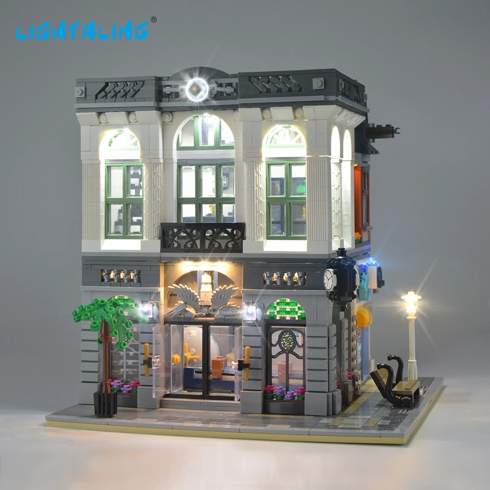 

Lightaling LED Light Kit For 10251 Creator Brick Bank Lighting Set Compatible With 15001 (NOT Include The Model)