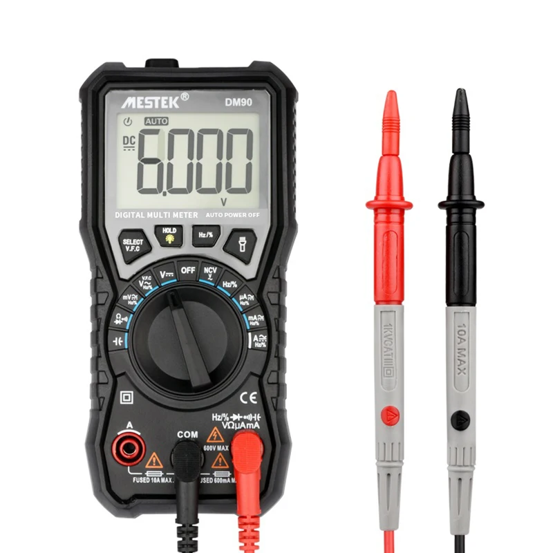 DM90 Mini Multimeter Digitale Multimeter Auto Range Tester Multimetre ...