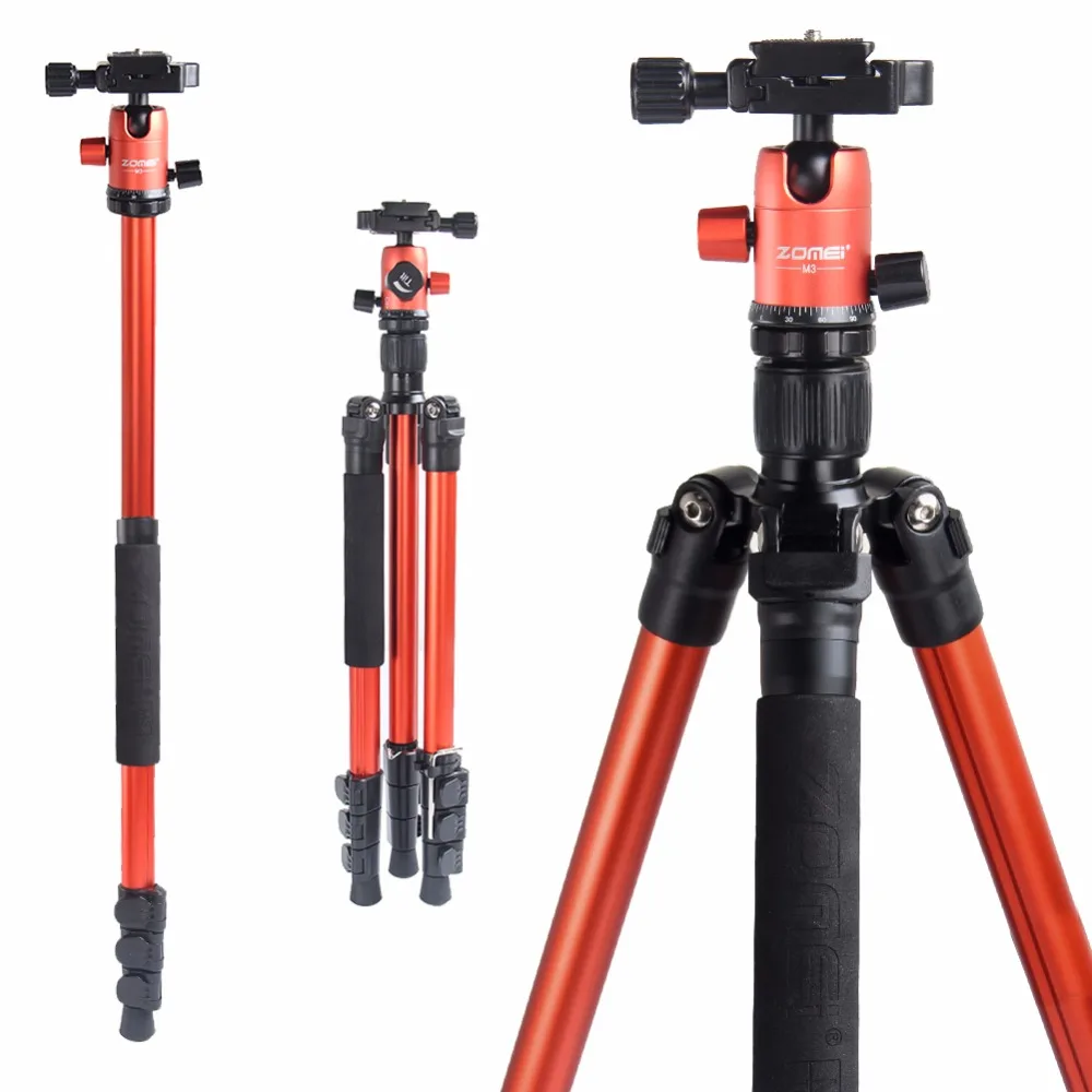 

ZOMEI M3 Camera Tripod & Monopod Light Weight Travel Tripod with 360 Degree Ball Head and Carry Bag for SLR DSLR Digital Camera