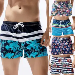 С принтом пляжные шорты Для мужчин Для Мужчин's Шорты для пляжа Повседневное летние шорты Мужские Шорты для купания быстросохнущая Пляжные