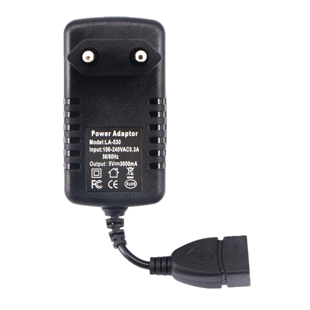 Мощность адаптер 5В 3A USB AC100V 240V переменного тока в постоянный 5V3A Зарядное