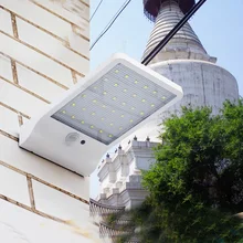 Smart 450LM 36LED Ultra thin solar power led wall lamp IP65 Waterproof PIR Motion Sensor Light Garden Street Path Lights
