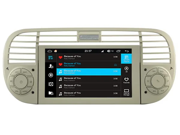 Sale 8-CORE S200 Android 8.0 CAR DVD player FOR FIAT 500 (black and white frame) car audio stereo Multimedia GPS Head unit WIFI, 3