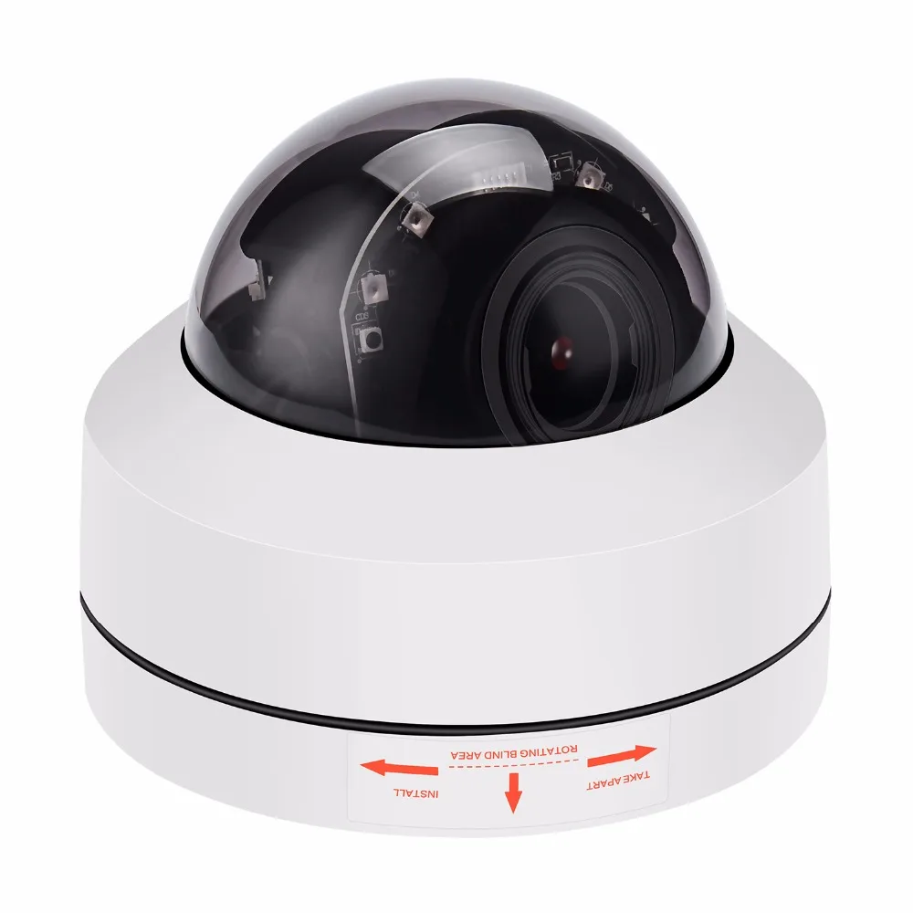 Hamrolte PTZ Onvif IP Camera 5MP/2MP 4xZoom Auto Focus (2.8-12mm) Speed Dome Camera IP66 Waterproof  Nightvision H.265 Hisee