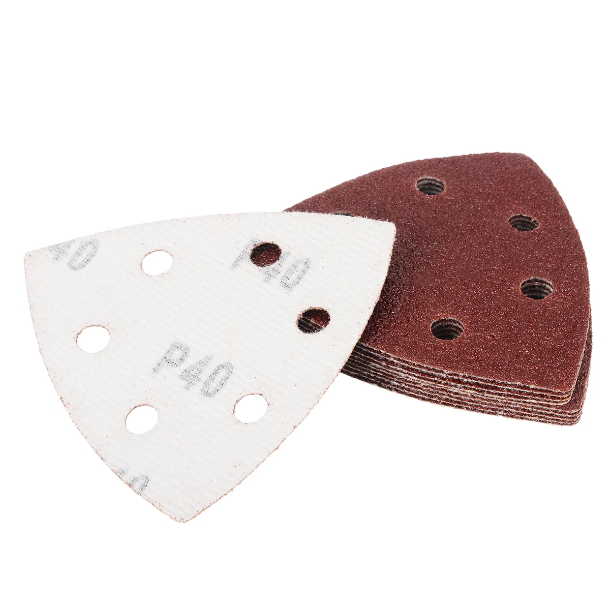 50Pcs/set 90mm Sanding Sheets Mouse Detail Sander Pads Sandpaper 40 60 80 100 120 Grit For for Grinding Polishing Tool