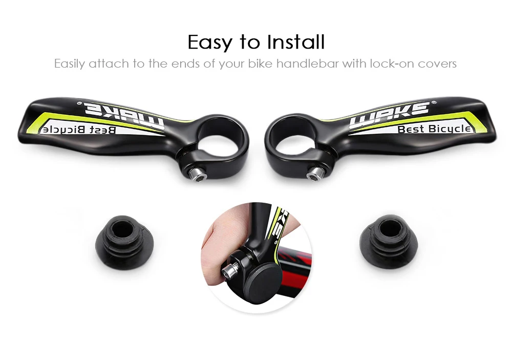 WAKE HY - 408B Pair of Aluminum Alloy Bicycle MTB Bike Handlebar Bar Ends