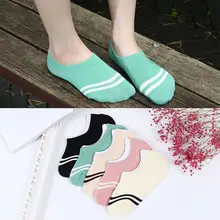 Удобные 1 пара хлопковых женских носков для девочек женские невидимые цветные носки-лодочки с низким вырезом чулочно-носочные изделия для мальчиков, женские Тапочки