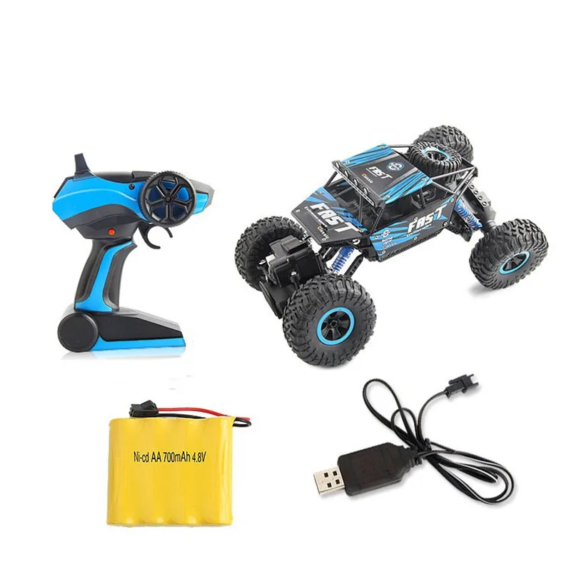 

YL-06 2.4G 1/18 4WD Waterproof Rock Crawler RC Car Off Road Vehicle Remote Control Climbing Truck with Transmitter Kids Toy Gift