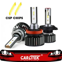 CARLitek H3 светодиодные фары автомобиля мини H1 H4 H7 лампа CSP чип 72 W 8000LM HB3 9005 HB4 9006 H8 H9 H11 авто лампы 6000 K 12 V 24 V