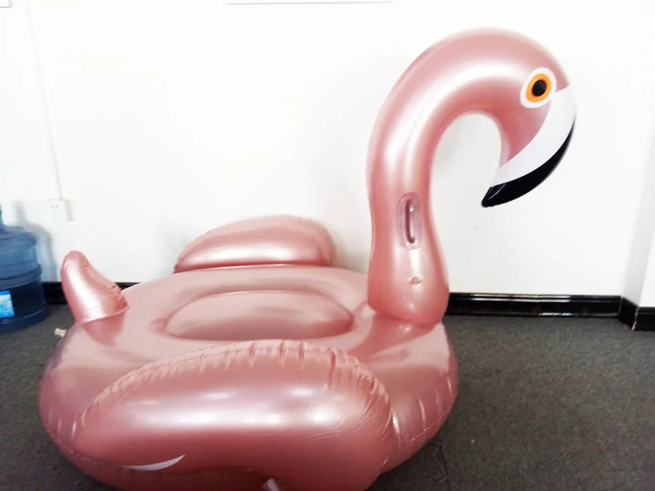 Розовое золото гигантский надувной фламинго бассейна 150 см 60 дюймов надувной фламинго Плавание кольцо Фламинго Float бассейн Надувные