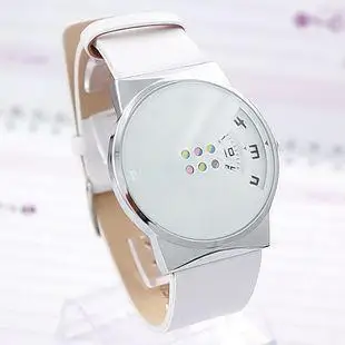 EF high quality gift Cute Novelty Rotate rotating dish watch Passage personality turntable dial belt boy girl student | Наручные часы