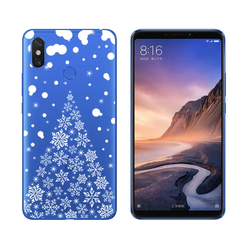 Santa Claus Reindeer Christmas Soft Case Cover For Xiaomi Mi A1 A2 Lite Mix 2S Redmi Note 5 4X 4A Phone Coque Fundas sFor Mi 8   (8)
