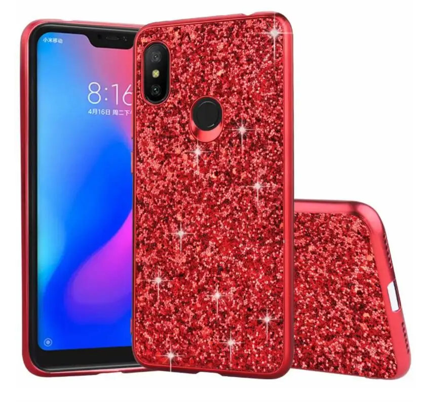 Чехол сверкающий с блестками для Xiaomi Redmi Note 5 PRO Роскошные блестящие Порошковые