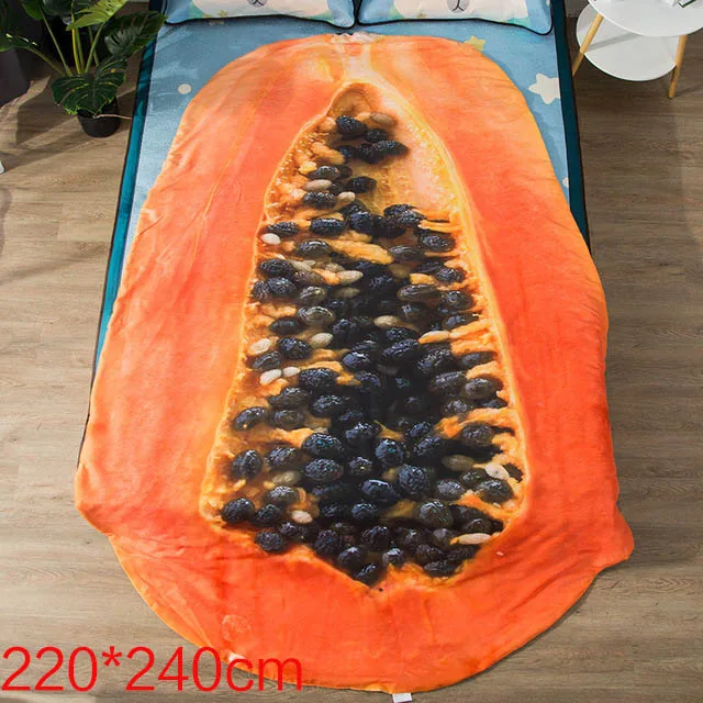 AAG детское воздухопроницаемое 3D одеяло с милым принтом фруктов, детское летнее крутое одеяло, удобная детская кровать, диван, одеяло s, одеяло 40 - Цвет: Флуоресцентный желтый
