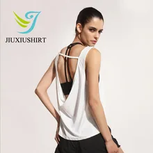 Рубашка для спорта и йоги Топ Для женщин Фитнес Йога Майка для тренажерного зала футболка женская Майка упражнения спортивный топ Фитнес бег Для женщин
