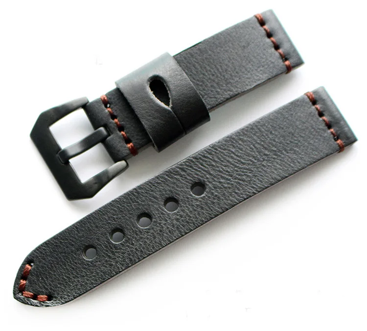

20 22 24 26MM Men's Strap high quality Watchbands, for Military Watch, Mountaineering Watch, PAM Leather Strap for branded watch