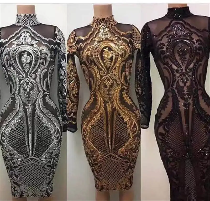 

New african lace fabrics 5 yards french net with sequins embroidery nigerian lace fabrics wholesale for wedding party JLW-103