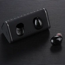 Мини TWS в ухо Bluetooth 5,0 беспроводной шумоподавляющий наушник с зарядным устройством от солнечной энергии для IOS android мобильного телефона I9