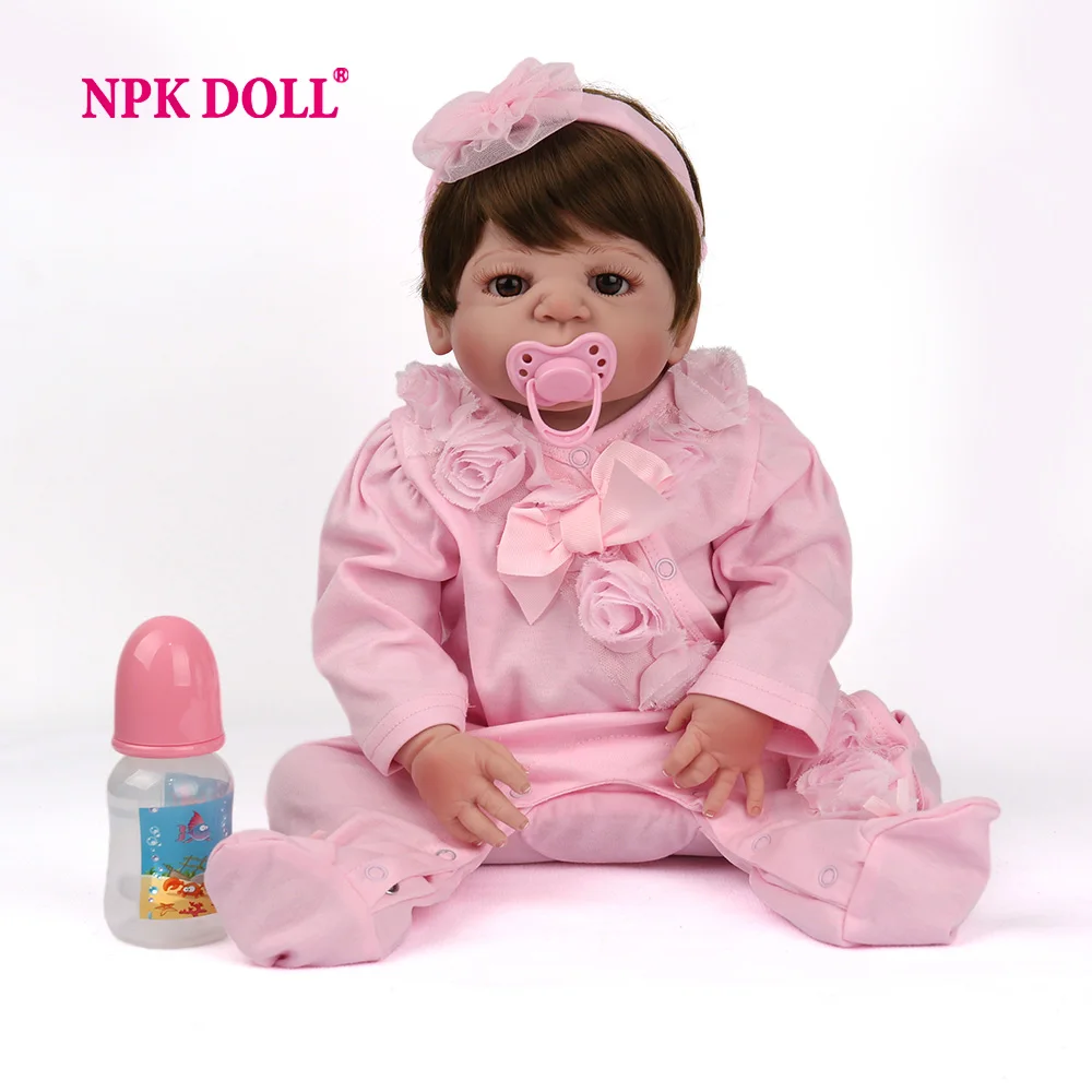

NPKDOLL 55 cm Baby Dolls Realistic bebes reborn silicone Girls toys Lifelike Newborn Baby dolls toys for children drop shipping