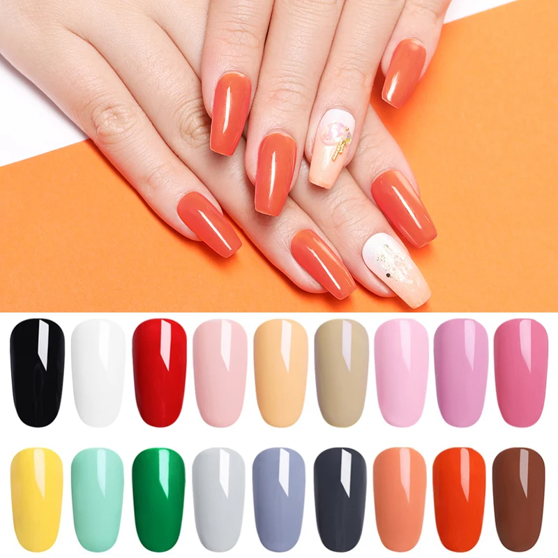 

LILYCUTE Coral Orange Nail Gel 5ML Color UV LED Gel Nail Polish Long-lasting Macaron Soak off Varnish Gel