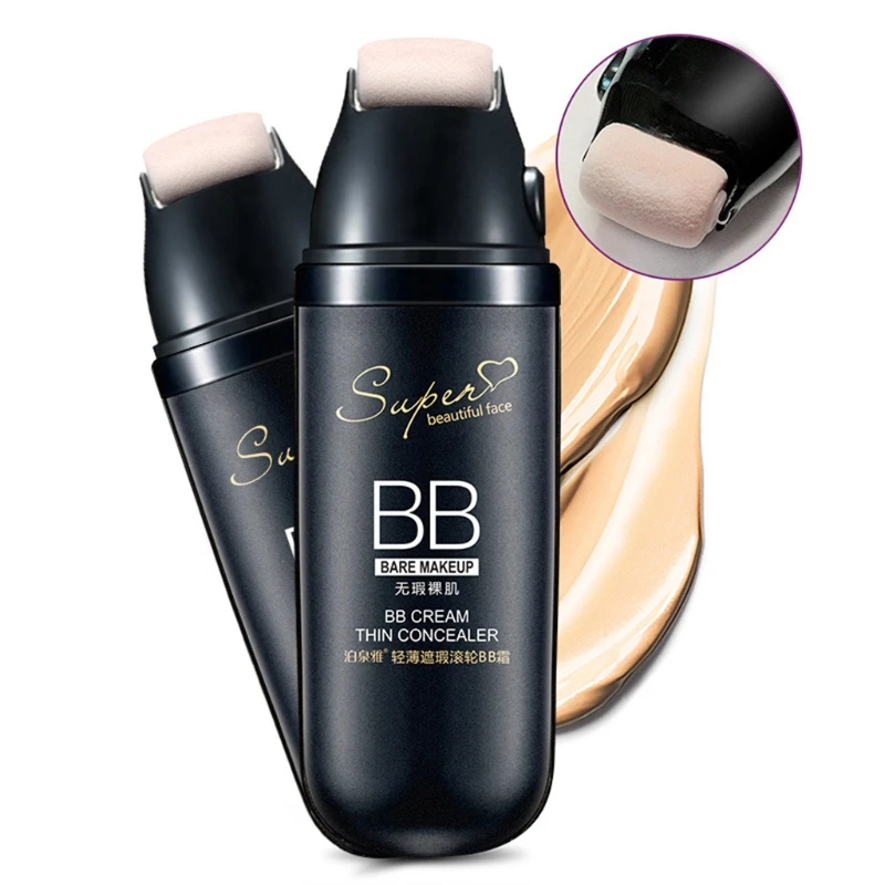 

New Popular Liquid Cushion BB Roller Massage Cream Thin Light Base Makeup Concealer Moisturizer Cosmetics Foundation Make Up