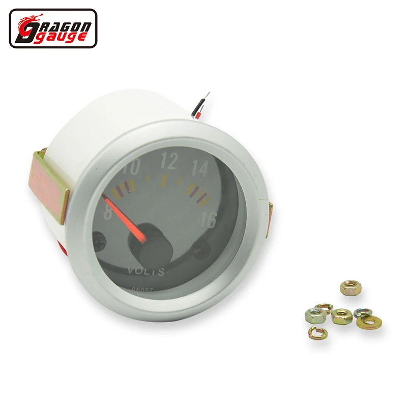 Dragon gauge 52mm Auto Car black Face 12V Storage battery motorcycle