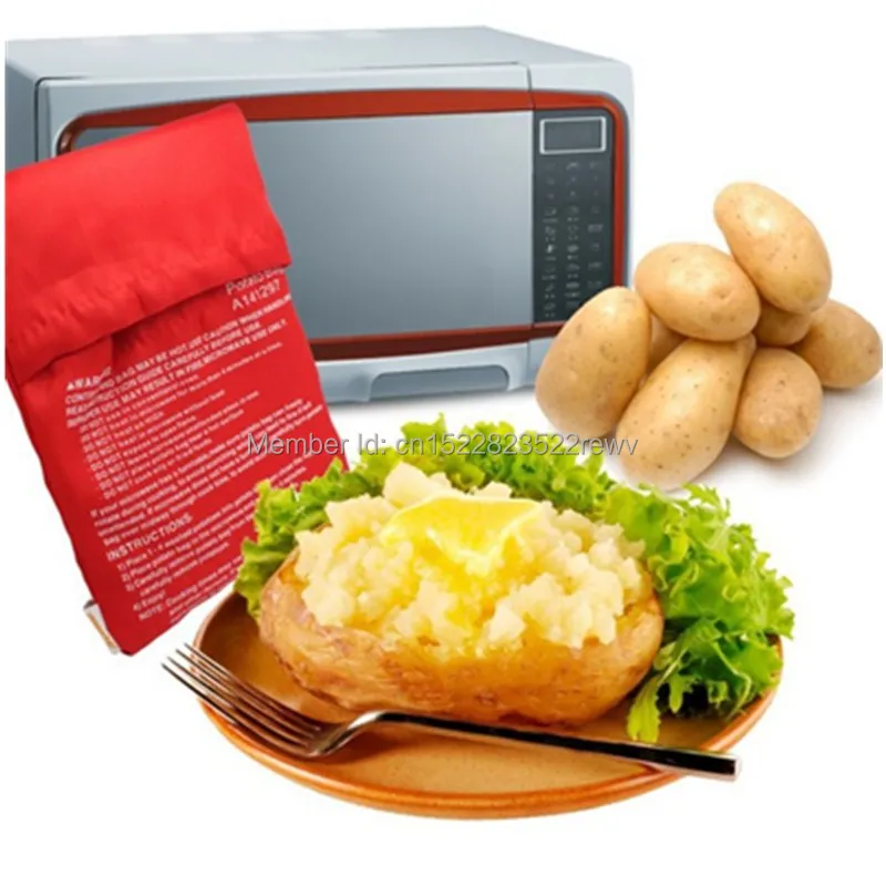 

OUSSIRRO Microwave Baking Potato Cooking Bag Washable Cooker Bag Baked Potatoes Rice Pocket Easy To Cook Kitchen Gadgets