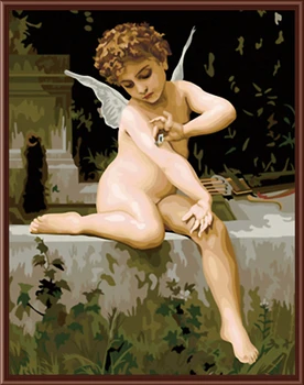 

Framless New arrival unique gift Digital Oil Painting On Canvas painting by numbers decorative picture 40*50-angel G067