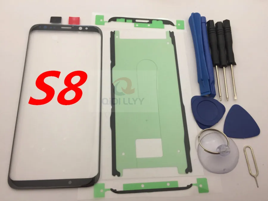 Замена внешнего стекла для samsung Galaxy S8 S8 Plus S9 S9 Plus Note 8 9 ЖК-дисплей сенсорный экран Переднее стекло Внешний объектив