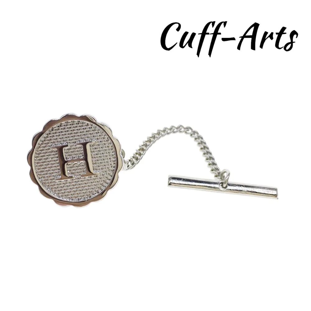 

Brooch Lapel Pin For Men Tie Tac Letter H Tie Tac Silver Color Lapel Pin Jewelry Broche PIN de la solapa By Cuffarts P10302