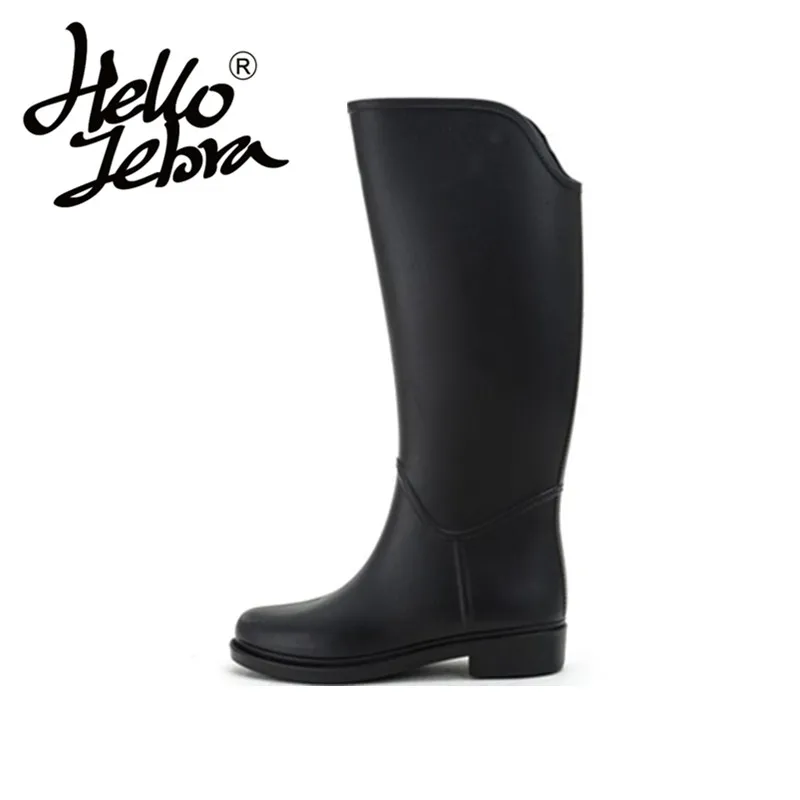 low heel rain boots