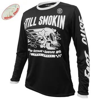 

Winter Thermal Fleece Motocross Jersey Downhil Mountain Bike DH Shirt MX Motorcycle Clothing Off Road Dirt Bike MTB Jerseys