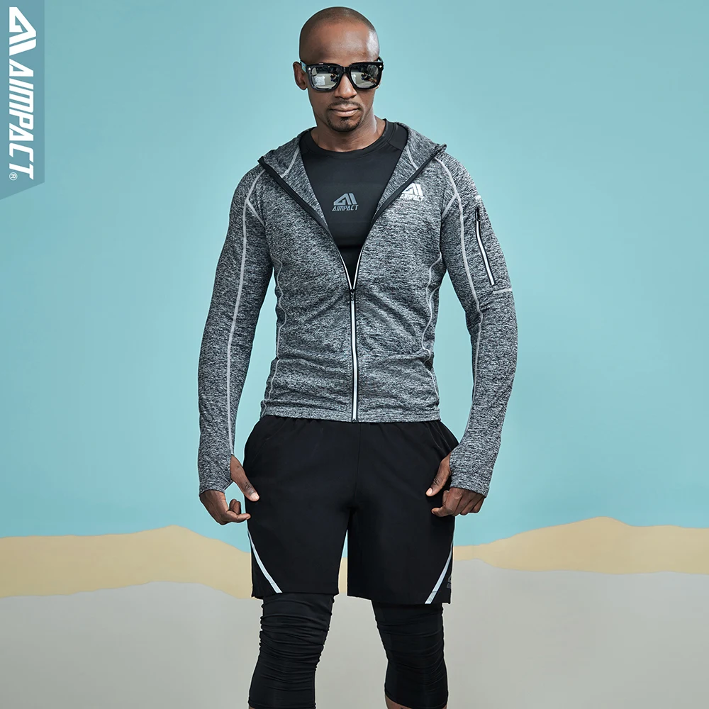 AIMPACT Sporty Compression Jackets Crossfit Fitness Long Sleeve Shirts Training Gymi Running Reflective Sportwears AM4027 (27)