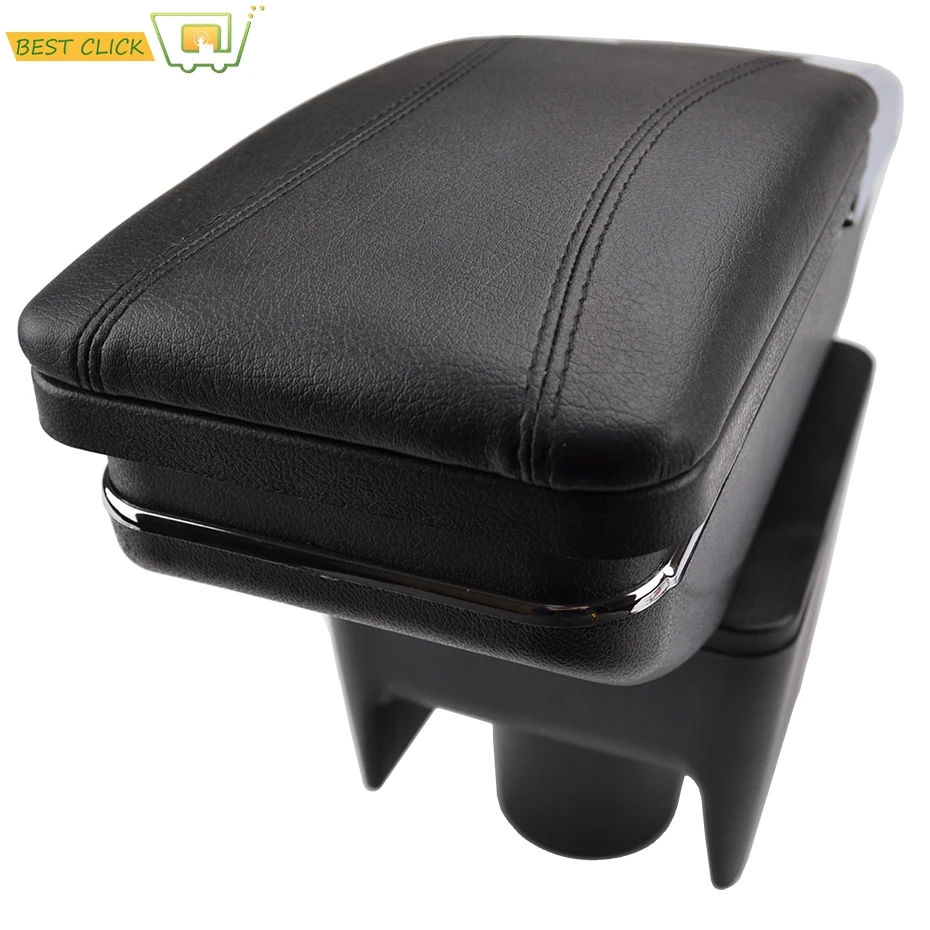 

Arm Rest Rotatable For VW Polo Vento 2010-2017 Center Centre Console Storage Box Armrest 2011 2012 2013 2014 2015 2016