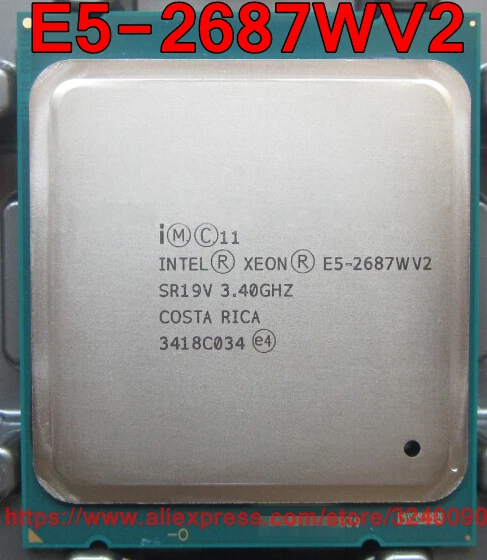 Процессор Intel Xeon официальная версия E5-2687WV2 SR19V 3,40 GHz 8-ядерный Натяжной канат длиной 25 м LGA2011 E5 2687WV2 процессор E5-2687W V2 E5 2687W V2