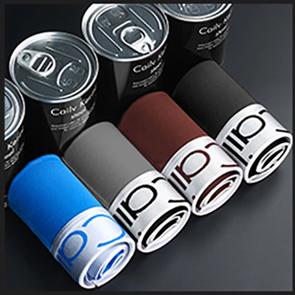 4Pcs-3 4 шт./лот Для мужчин нижнее белье боксер Для мужчин хлопок, мужские трусы-боксеры Cuecas мужские брендовые боксеры Шорты человек из мягкой кожи шорты-боксеры Calzoncillo Hombre - Цвет: 4Pcs-3